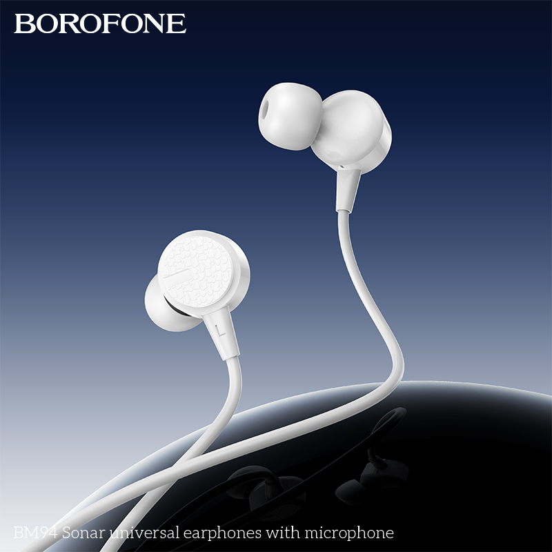 BOROFONE BM94 Sonar wired earphones with mic NZ 6